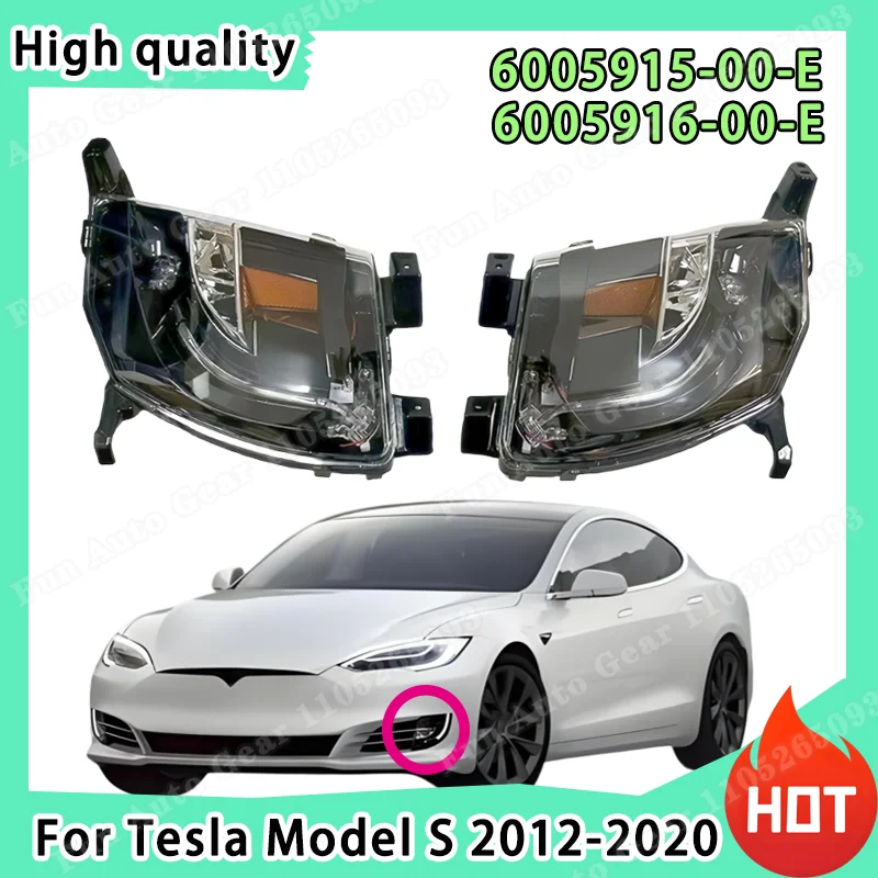 

Для Tesla Model S 2012-2020 (версия для США) — высококачественные, долговечные светодиодные противотуманные фары/ДХО для переднего бампера 6005915-00-E, 6005916-00-E