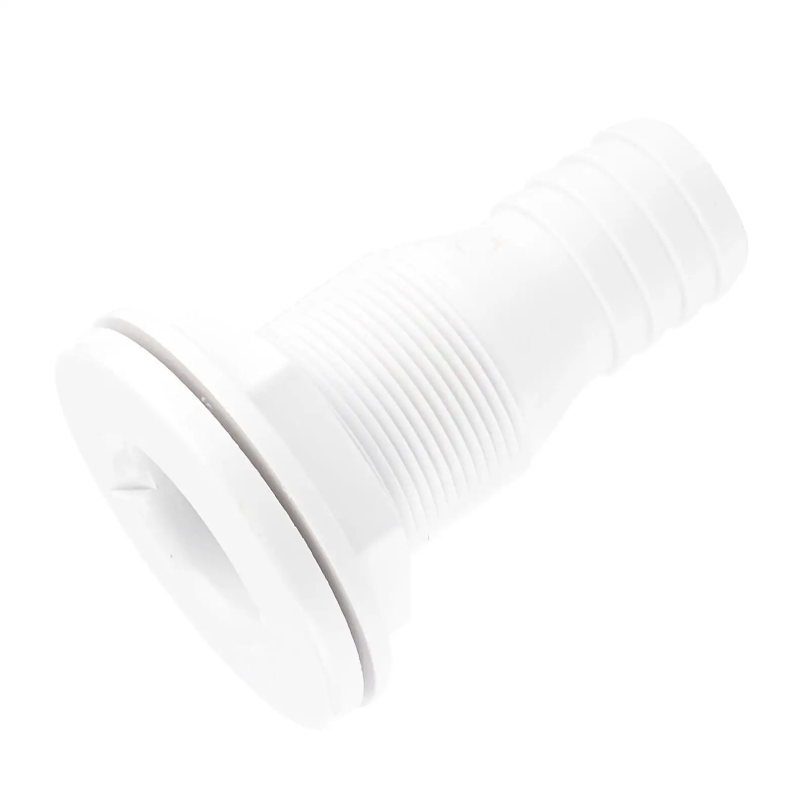 موصل خرطوم بلاستيكي أبيض مقاس 1.25 بوصة من خلال الهيكل لملحقات القوارب البحرية وأجهزة الحرف المائية المتينة