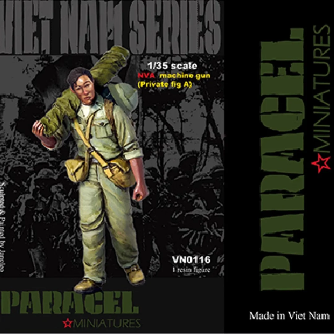 

1/35 Scale Resin Figure Soldiers of the Vietnam War Machino Assembled Model Kit Statue Unassembled and Unpainted 3D printing toy