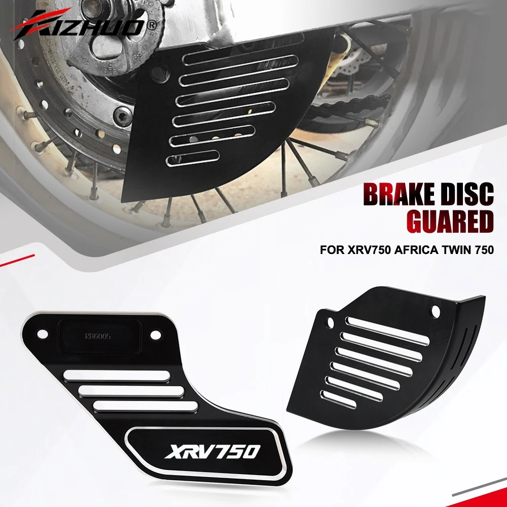 For Honda XRV750 Africa Twin 750 Brake Pump Cover Protector XRV 750 Brake Disc Guard Protector Rotor Caliper Guard Protection
