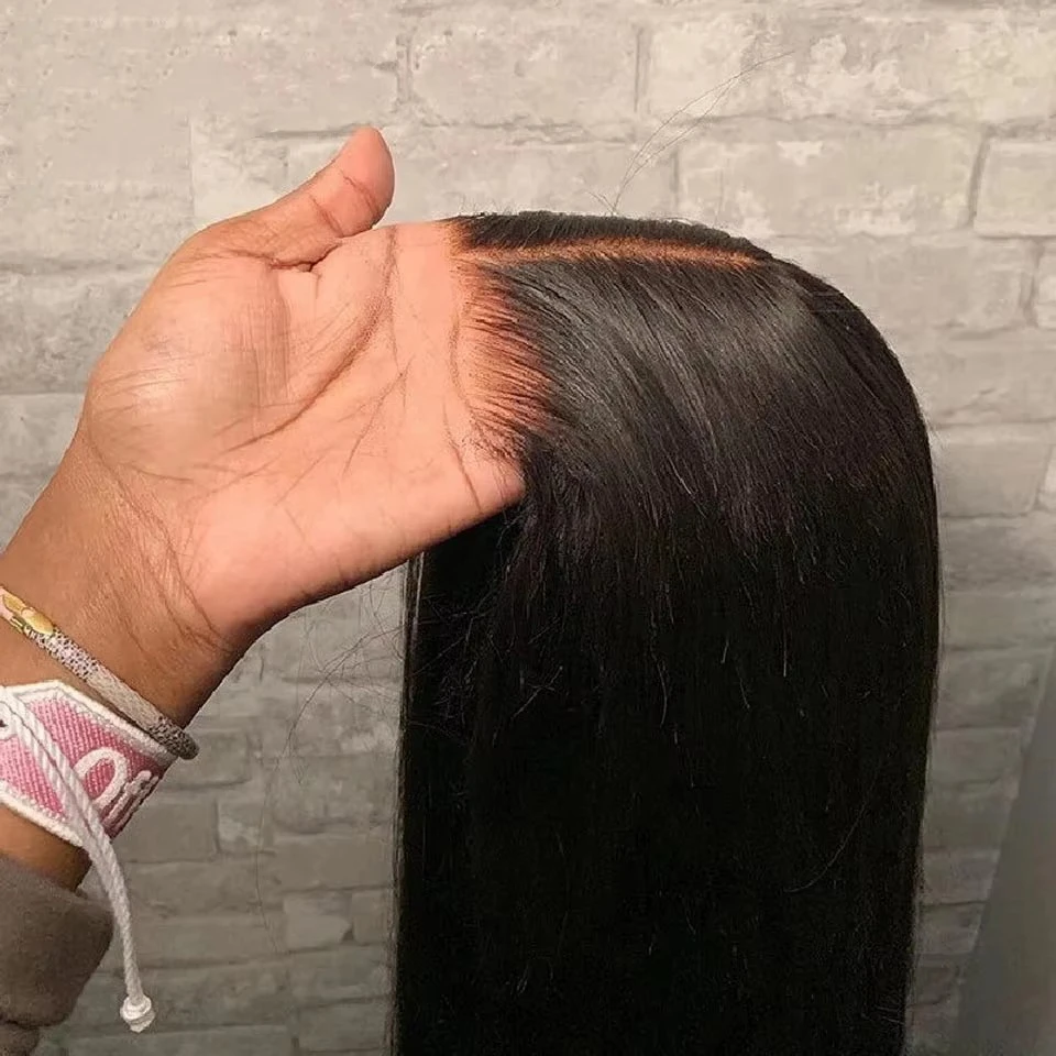 

7x5 Pre Cut Hd Lace Closure Wigs 250% Glueless Wigs Human Hair Ready To Wear 13x6 Bone Straight Lace Front Wigs Human Hair Wigs