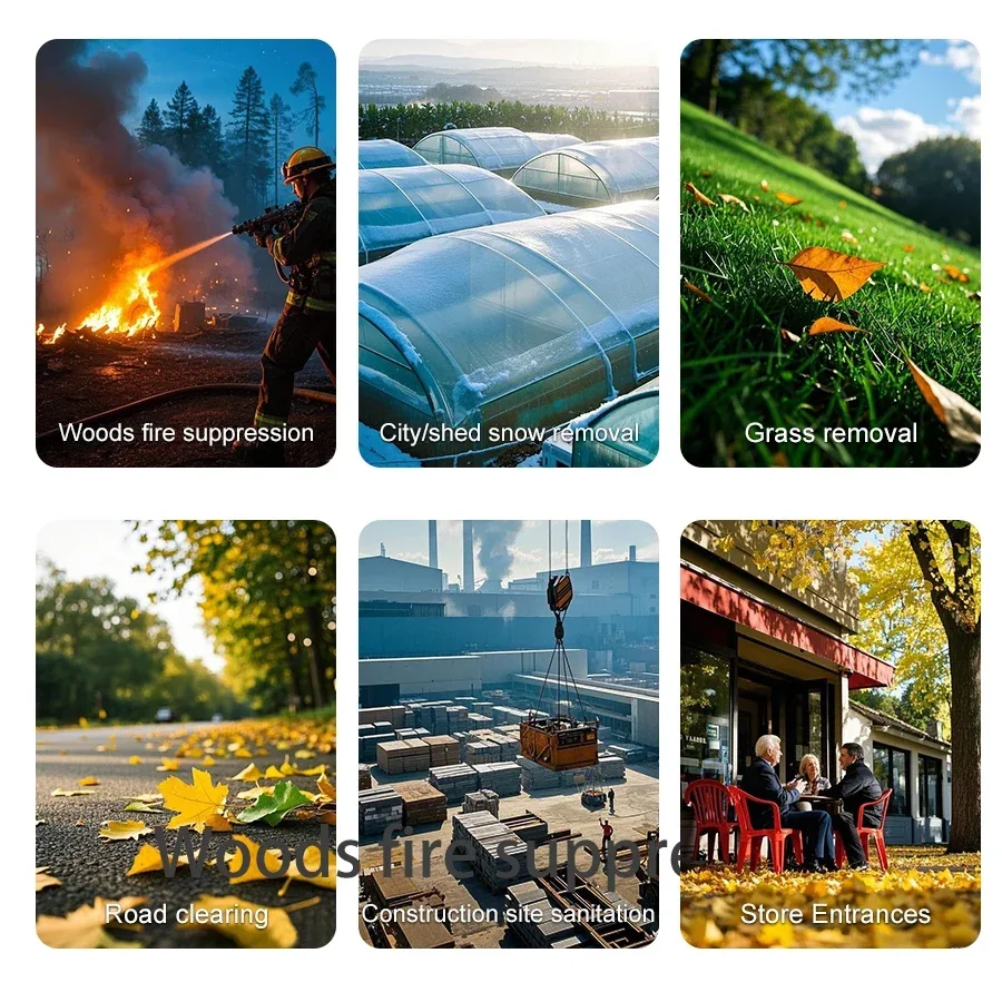 Gas Yard Leaf Blower Two-stroke Petrol Leaf Blower Backpack Gas Blower for Large Property Snow Removal Seasonal Cleanup