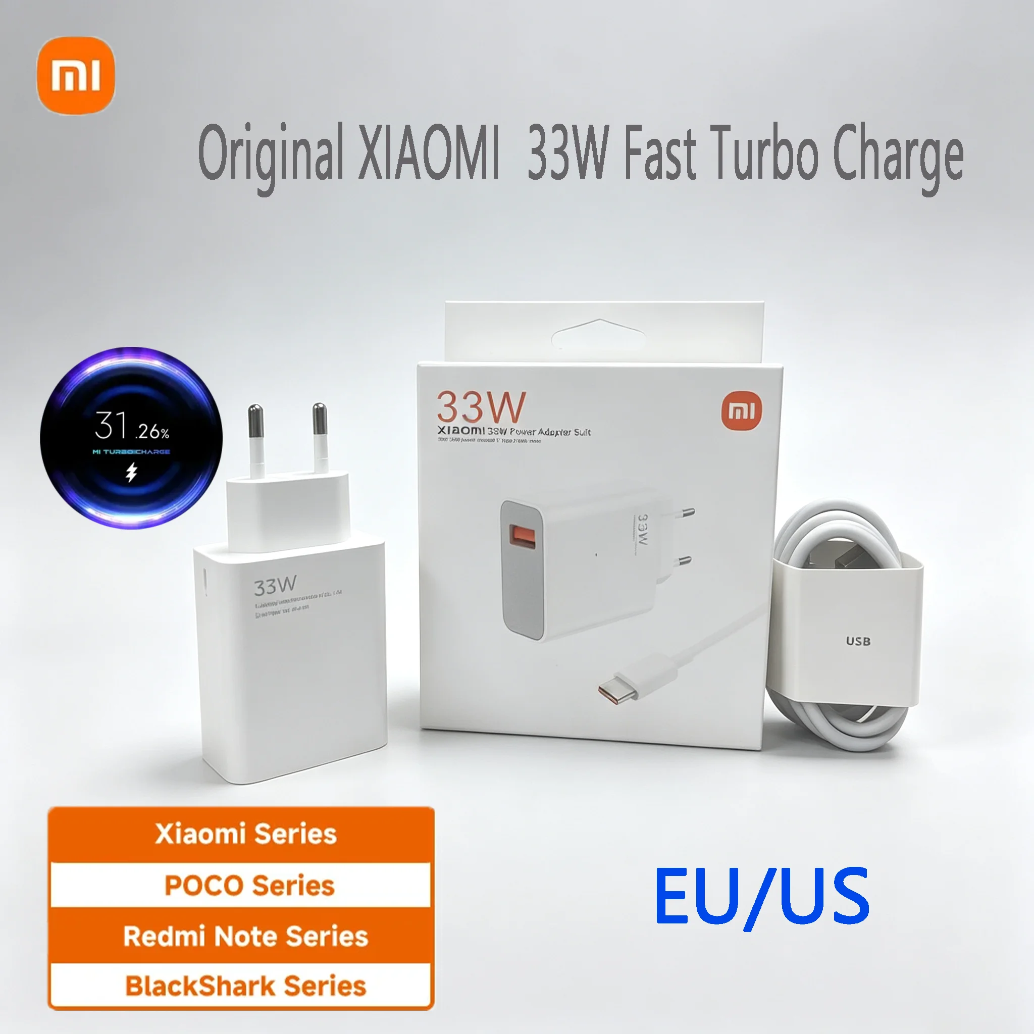 Câble de charge rapide Turbo 33W d'origine XIAOMI, adaptateur de voyage USB C, Mi 11 10t Pro 10 11s Poco M7 X7 X5 X3 Redmi Note 15