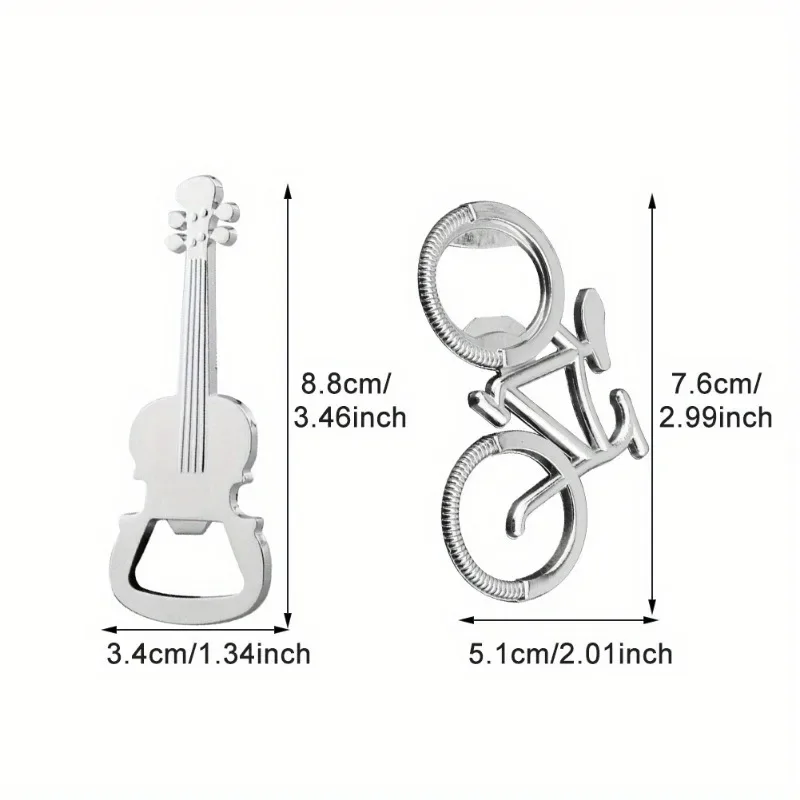 فتاحة زجاجات على شكل غيتار ، فتاحات بيرة ، هدايا مثالية للحبيب ، محبي الموسيقى ، إكسسوارات المطبخ