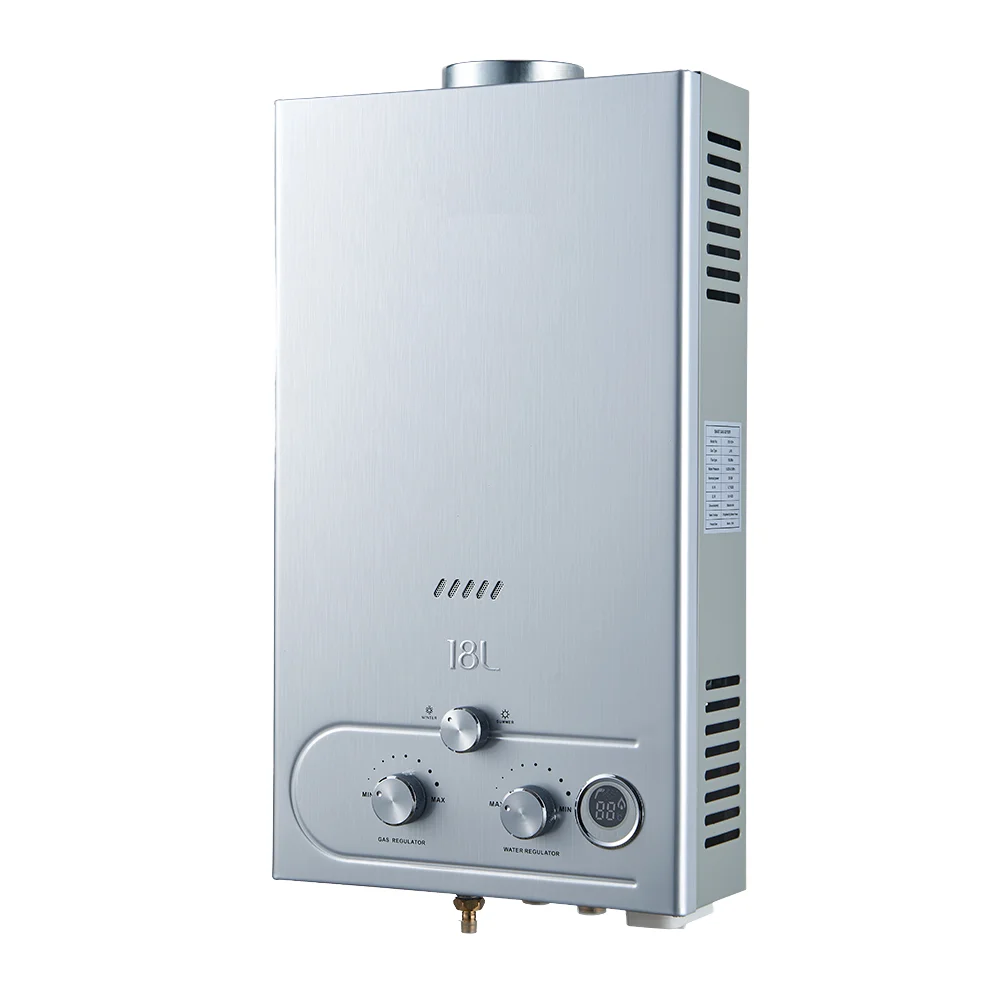 

Высокоэффективный электрический водонагреватель 6л/12л — система мгновенной подачи горячей воды (дымоход из нержавеющей стали, медный нагревательный элемент)