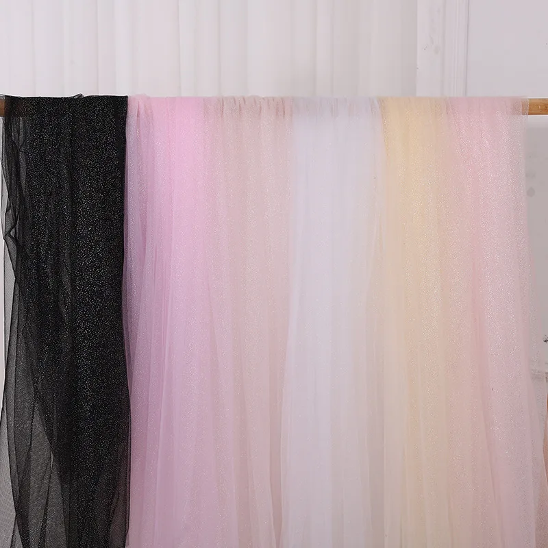 

Colorful Foil Dot Mesh Fabric Rainbow Dot Netting Children's Clothing Accessories Stage Skirt Toy Headpiece for Sewing