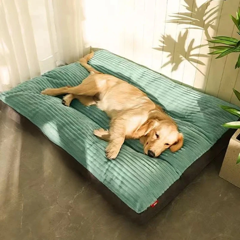 

Winter Warm Pet Dog Bed Corduroy Dog Sleeping Mat Soft Pet Mat for Small Medium Large Dogs Detachable Washable Puppy Bed
