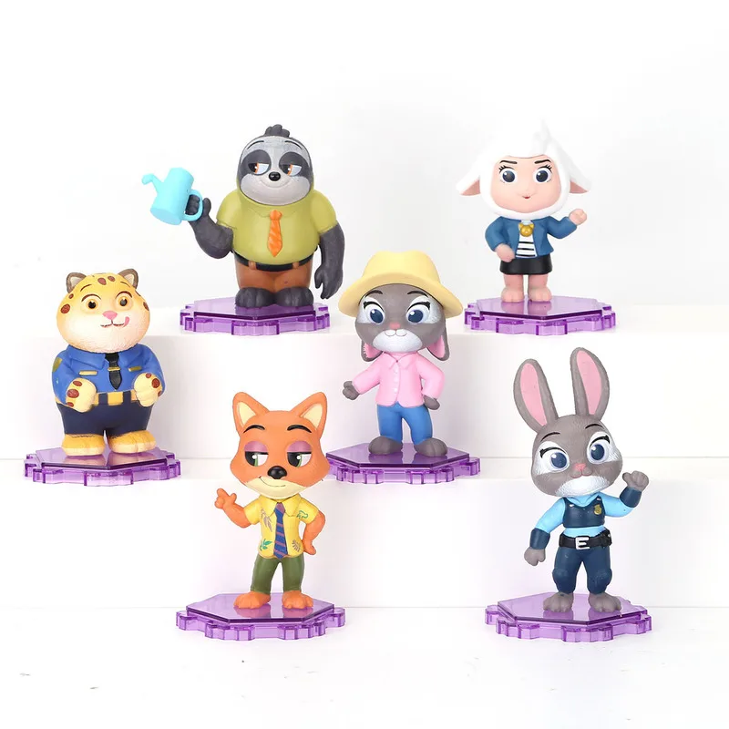 Caja ciega de Zootopia Judith Nick de Disney, juguete de regalo de dibujos animados hecho a mano a la moda, adorno de Anime, regalos de Navidad para niños