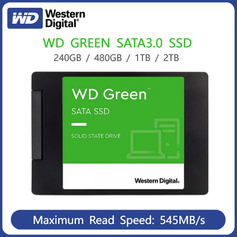 Western Digital 2TB 1TB 480GB  WD Green Internal PC 2.5