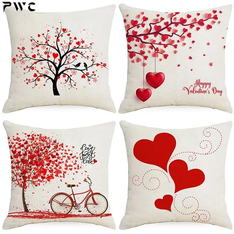 

Love Tree Pillowcase Decorative Sofa Cushion Case Bed Pillow Cover Home Decor Cushion Cover Pillow Case Without Pillow Insert