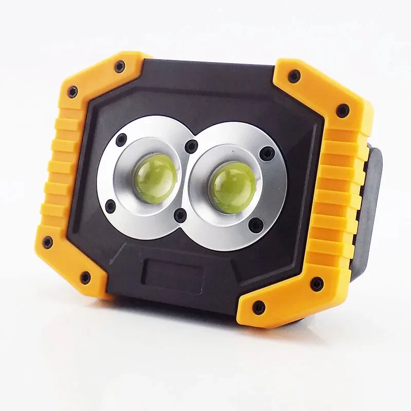 Rechargeable COB LED Camping Lamp USB 18650 Battery Spotlight