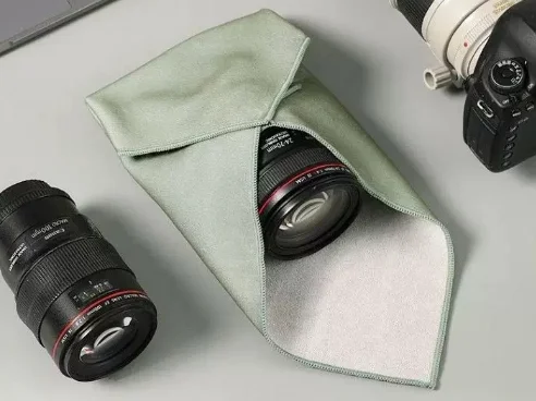 Foldable plush anti scratch self adhesive wrap bag for camera lens smartphone tablet jewelry lightweight protective case kit