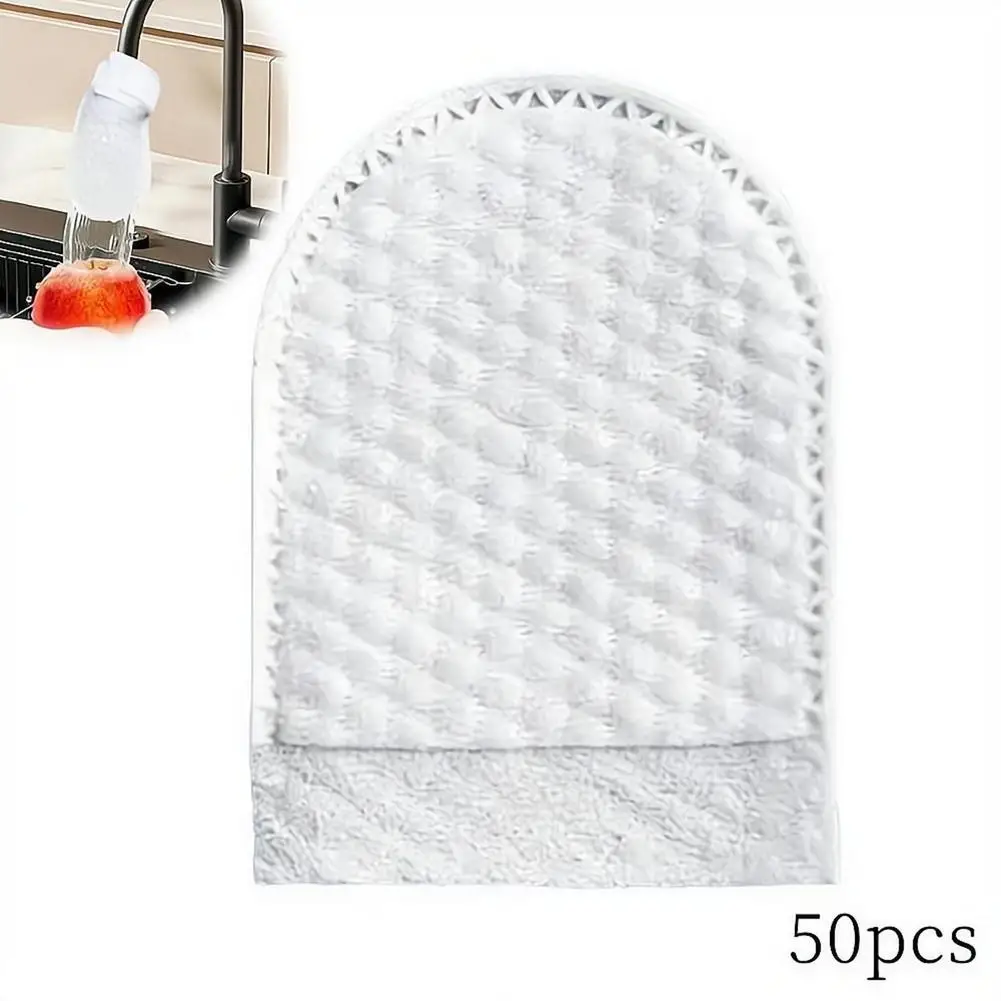 50/100PCS Faucet Filter Cotton Thickened Disposable Portable Filter Cotton Bag For Kitchen Bathroom Removes Sand Rust & Scale image 6