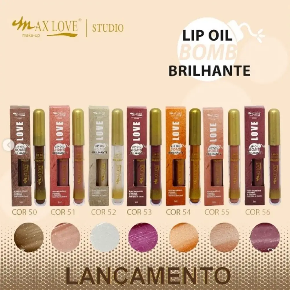 Lip Oil Bomb Brilhante Max Love