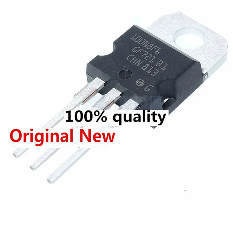 Jeu de puces STP100N8F6 100N8F6 TO-100% MOSFET 100A 80V IC, 220 nouveau, original, 5 pièces