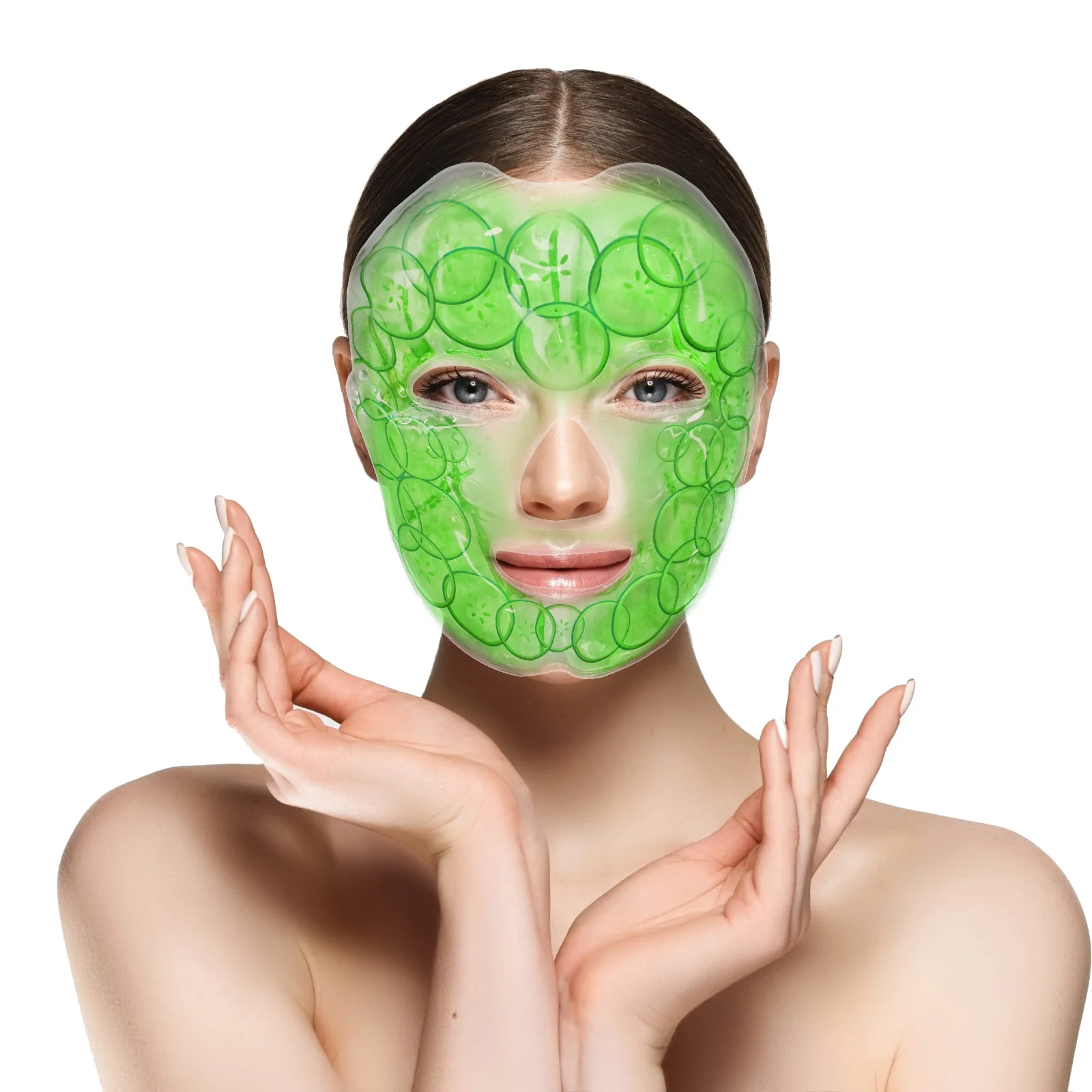 

Холодная гелевая маска для лица, охлаждающая ледяная маска для лица, уменьшающая лицо, пуховая маска для лица, маски для глаз для женщин, сна, давление, головные уборы, уход за кожей