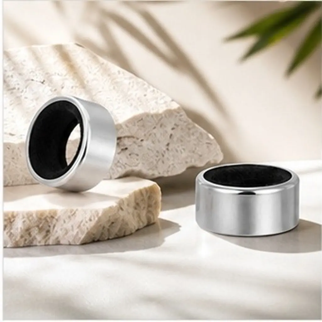 4Pcs Red Wine Drip Stop Ring Stainless Steel Bottle Collar Leak-Proof Anti Overflow Sponge Lined for Restaurant Bar Household
