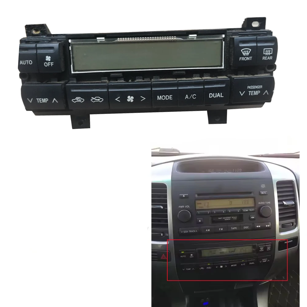 

For Toyota Prado 2700/4000 LC120 automatic air conditioning switch panel knob heating and cooling AC switch assembly