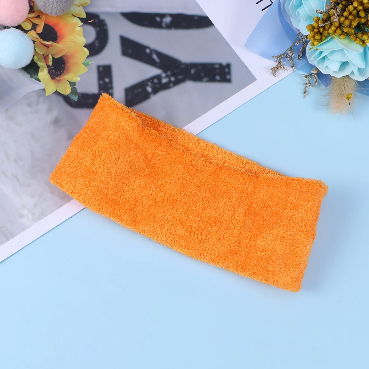 

Sports Yoga Sweatbands Red Cloth Adjustable Headband Reusable Makeup Wrap Spa Facial Hair Band Flexible Elastic Size