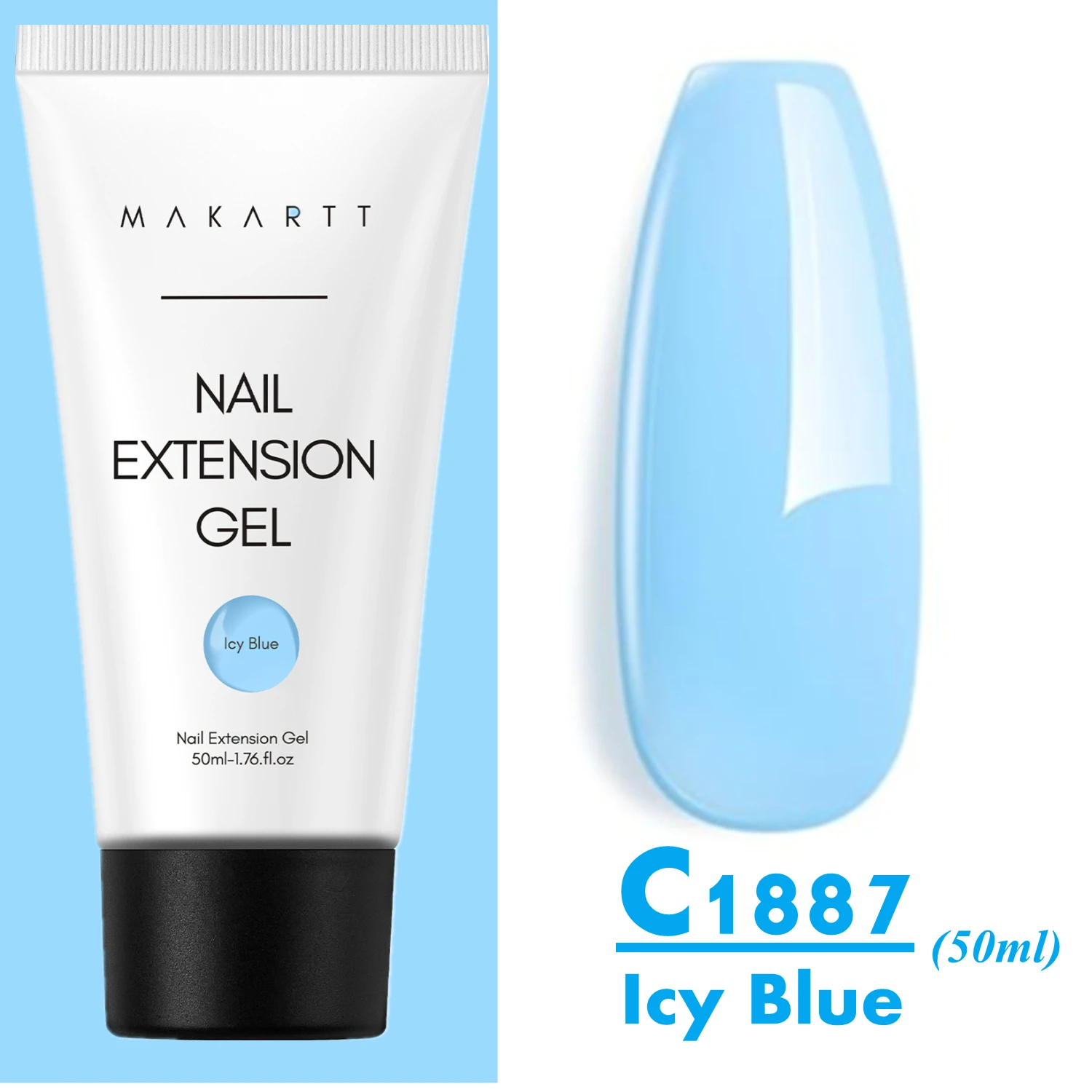 Makartt Poly Extension Gel voor Nagels, 50ML Roze Glitter Nude Transparante Harde Builder Gel Franse Manicure DIY Design Art Thuis Salon