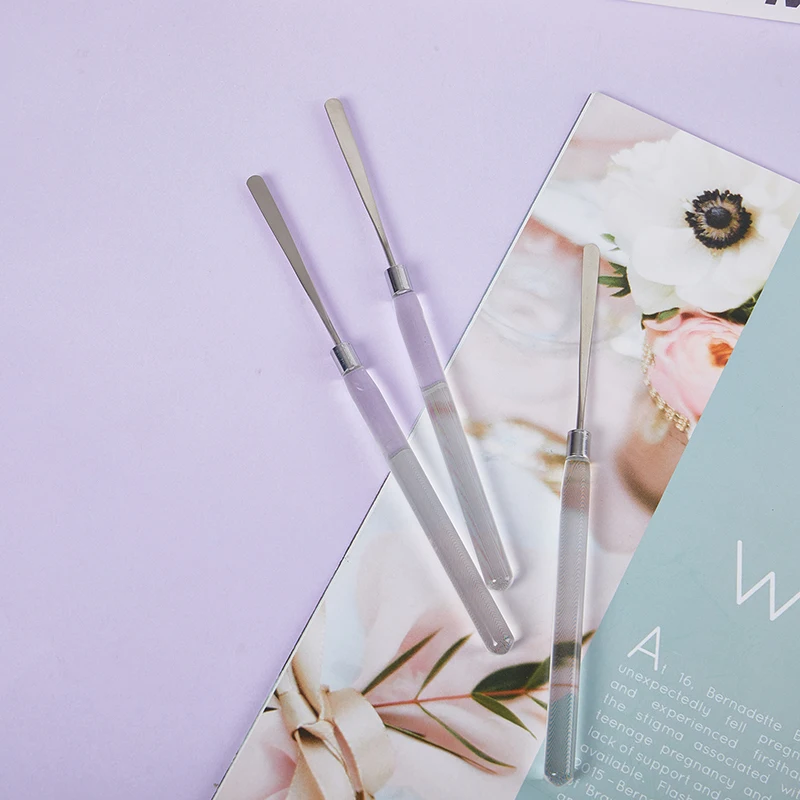 1 ชิ้น Nail Art Stirring Rod สแตนเลสอะคริลิคผง UV เจลกวนเล็บเครื่องมือ Spatula Pin เล็บอุปกรณ์เสริมและเครื่องมือ