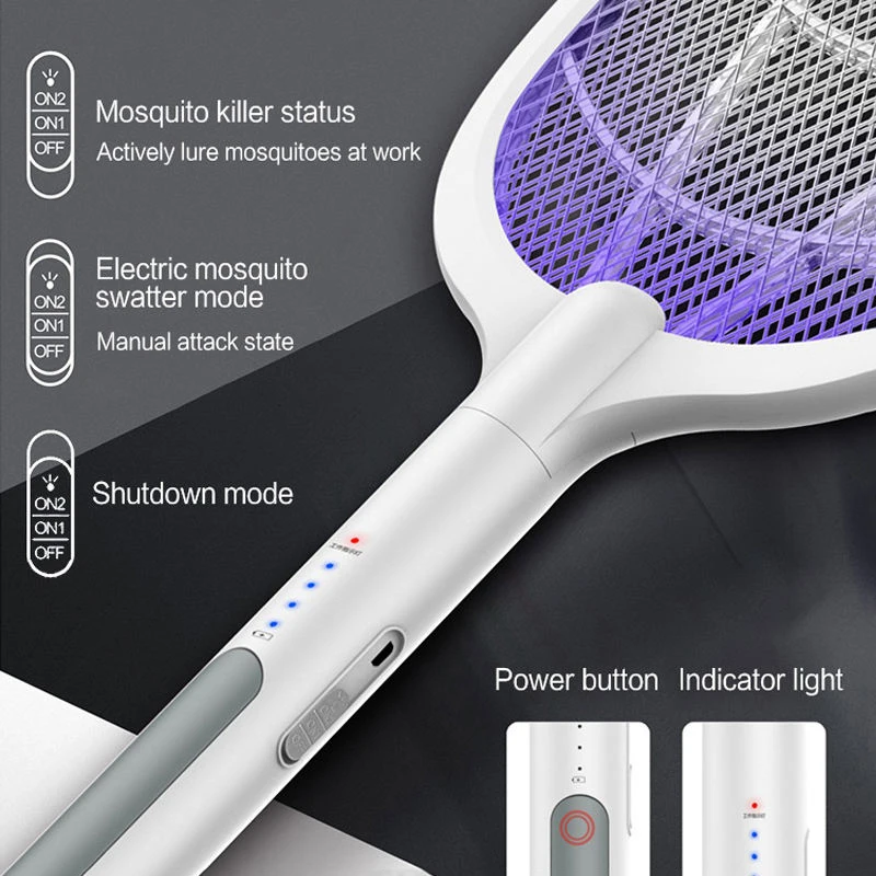 Household Rechargeable Lithium Battery Mosquito Repellent Mosquito Pat Mosquito Lamp Mosquito Repellent Insect Protection Sleep