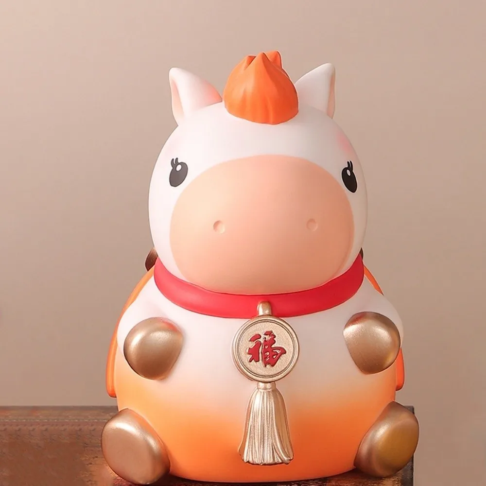 落下防止馬年貯金箱装飾貯金タンク漫画馬貯金箱モデルコレクタブル馬貯金箱オーナメント