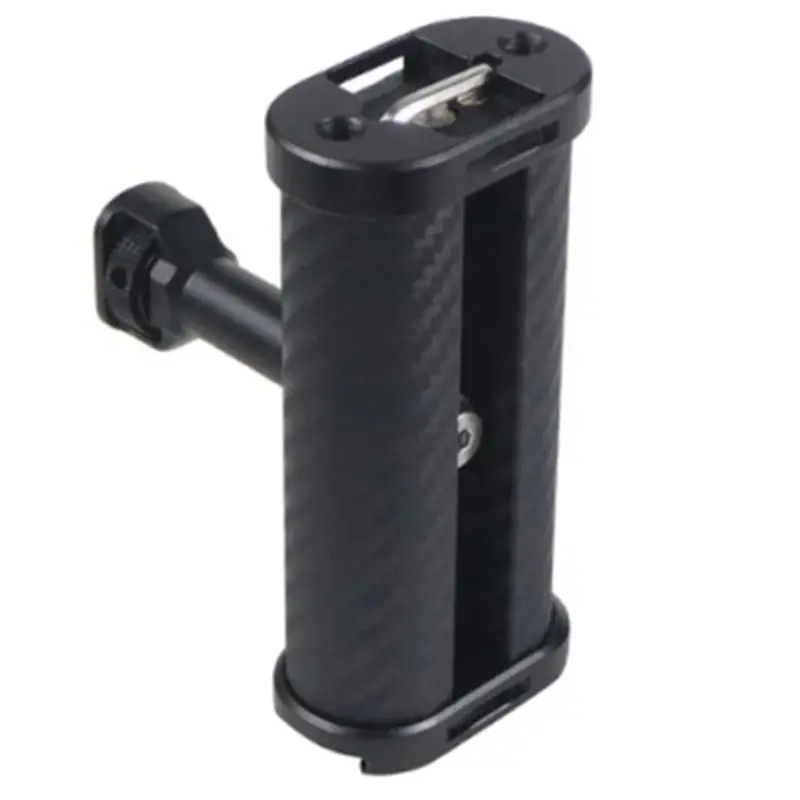 Delicate Texture-Black Side Handle Handgrip With Dual 1/4 Screw Mount For Mirrorless Digital Camera DSLR Camera Cage Built-In Wr