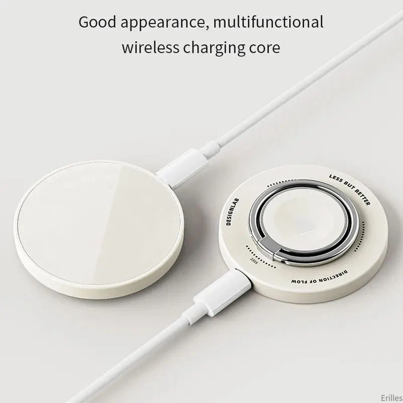 3 in 1 15W Magnetic Wireless Charger for iPhone 13 14 Pro Max Fast Wireless Charging For AirPods Smart Watch Ring Phone Holder