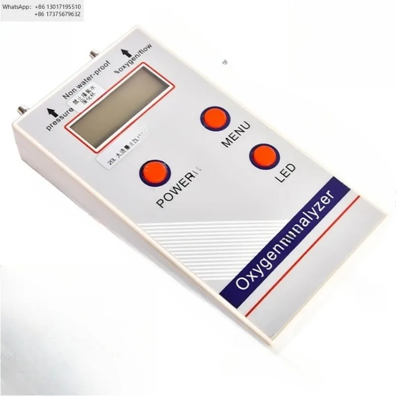 Oxygen Analyzer Professional Portable O2 Oxygen Concentration Meter Detector Flow Pressure Detection Meter Gas Detector