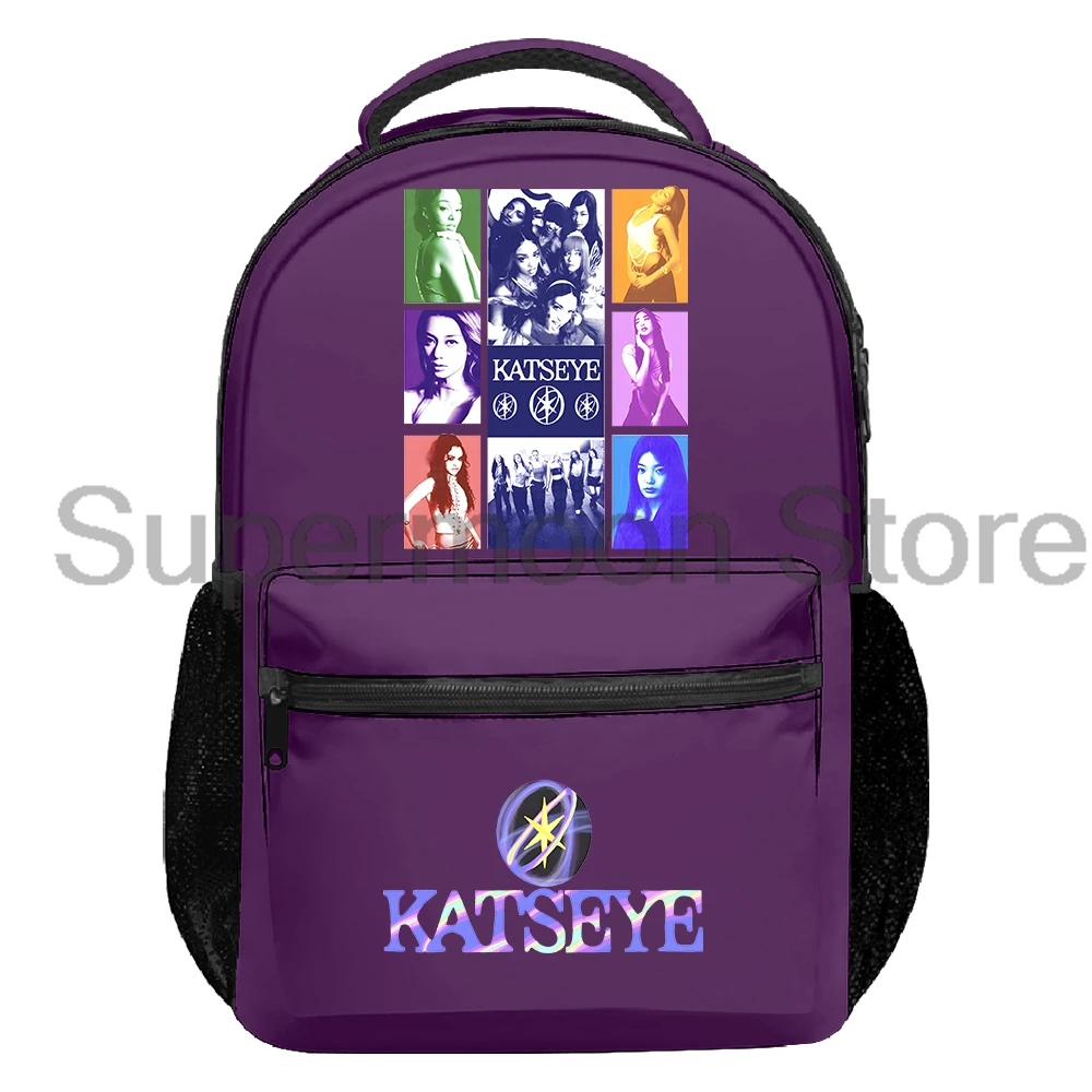 Katseye Photo Backpack Men Women Rucksack Casual Travel Bag Unisex Outdoor Daypack 2