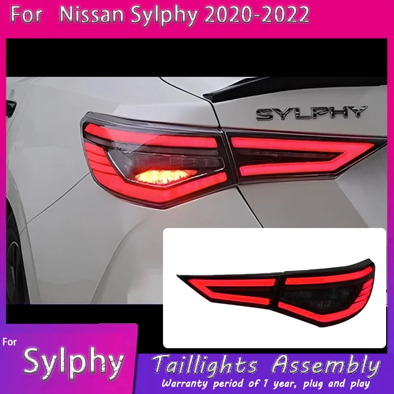 

Стайлинг автомобиля для Nissan Sylphy, задний фонарь 2012-2021 2020 2021 2022, задний фонарь Sentra, задний DRL, противотуманный тормоз, указатель поворота, задний ход