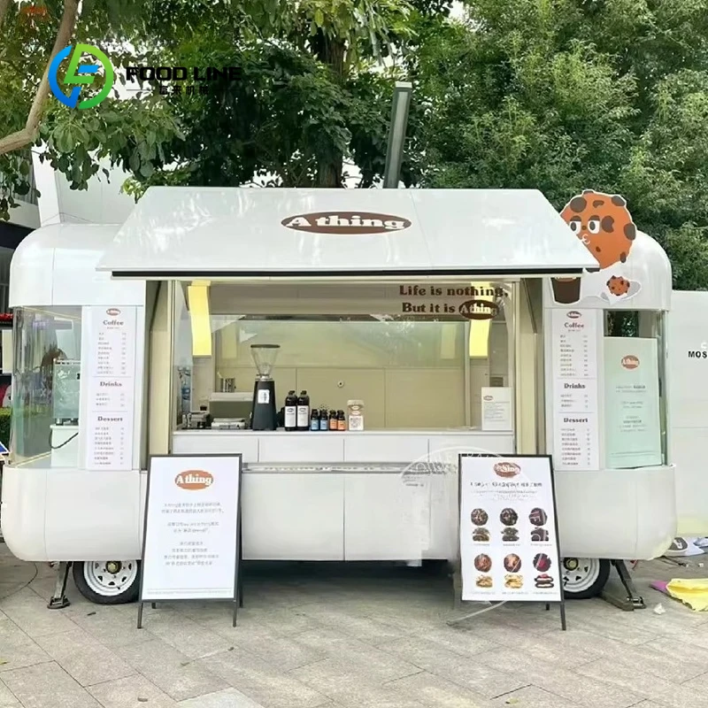 Truth Trend Street Path Food Cart Outdoor Mobile Mobility Fully Mobile Kitchen Fast Food Traile