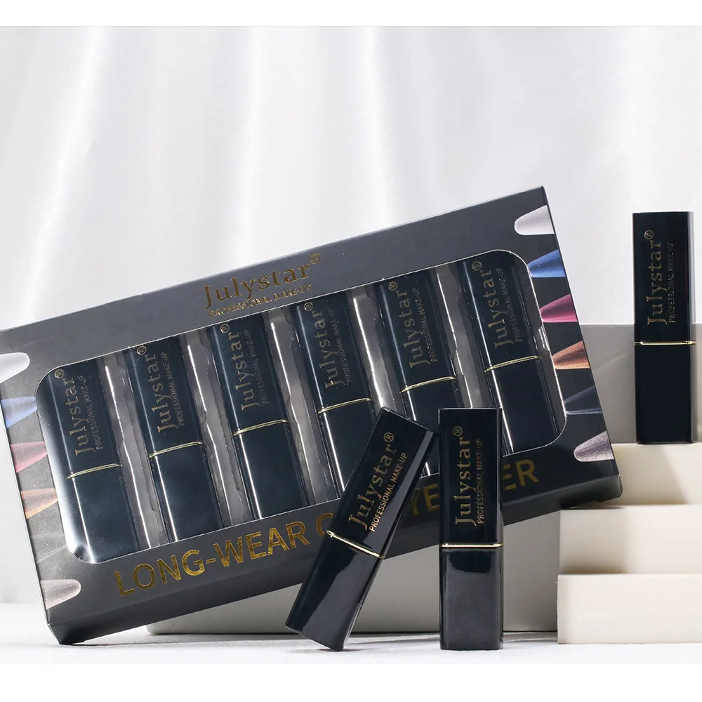 كحل مقاوم للماء كريم القلم 6 قطعة/المجموعة ماتي التجفيف السريع سموكي العين اينر عصا ملونة كحل قلم رصاص ماكياج مستحضرات التجميل كيت