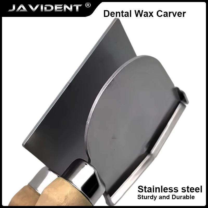 1Pc Wax Spade Shovel Oral Full Denture Processing Wax Produce Stainless Steel Dentistry Lab Tools Square & Semi-Circular