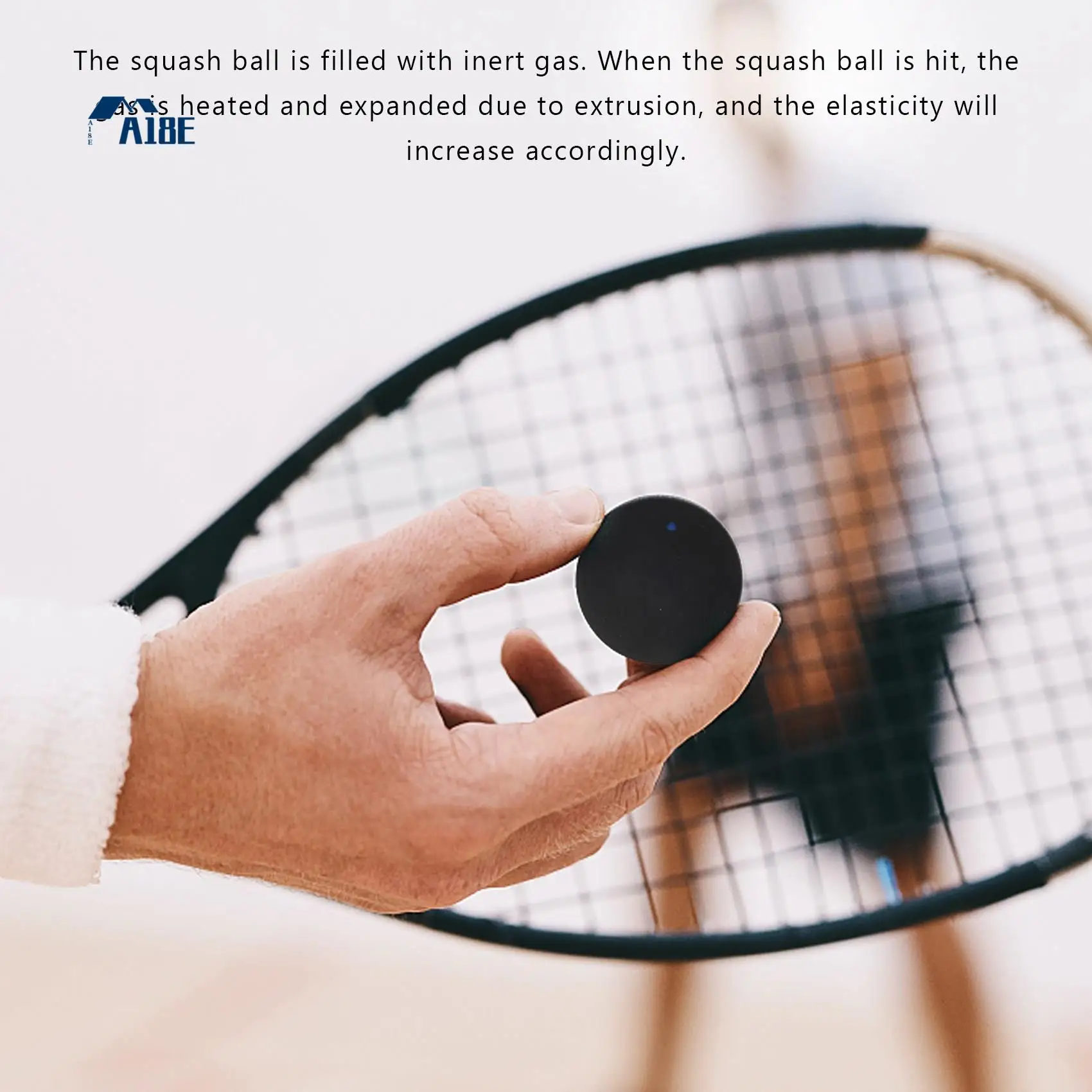 

A18E-Squash Ball Blue Dot Быстрая скорость Спортивные резиновые мячи Профессиональный игрок Соревнования Сквош (3 шт.)