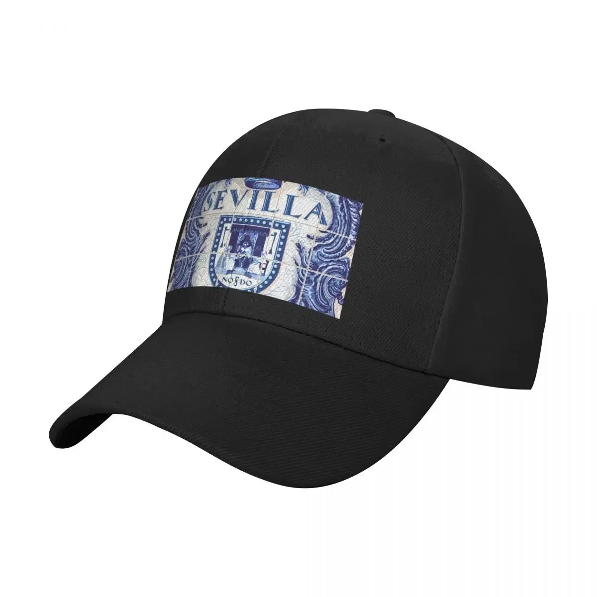 New Spain Seville Azulejo Azulejos Tiles Baseball Cap Fashionable New In The Hat Horse Hat Sunhat Women's Men's