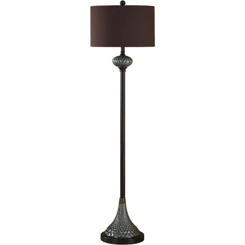 Decorative floor lamp next to the sofa in the living room with tray modern Chinese bedroom ambient light simple