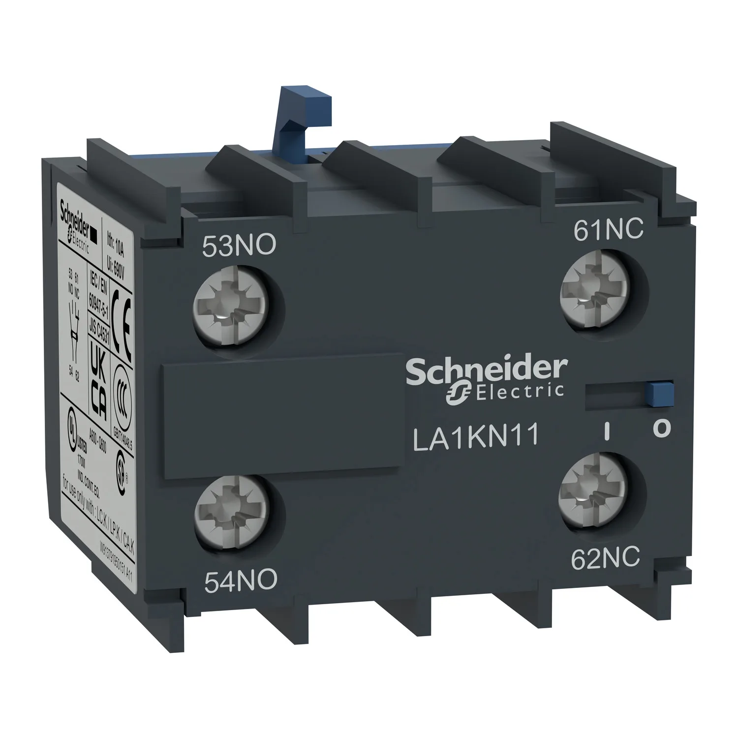 LA1KN LA1KN11 LA1-KN11 Auxiliary contact block - 1 NO + 1 NC - screw-clamps terminals
