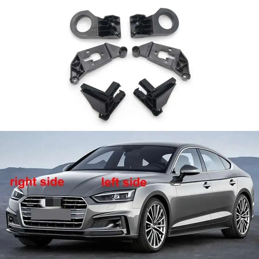 

Для Audi A5 2017 2018 2019, автомобильные аксессуары, комплект для ремонта фар, ремонтные когти, пластиковый фиксированный угловой черный кронштейн для фар