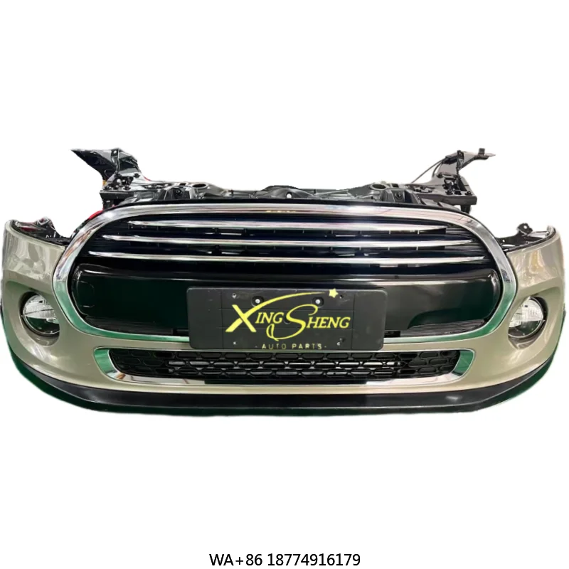 

Для MINI F55 оригинальный передний бампер с решеткой, фары радиатора, жалюзи, радар, жгут проводов, противотуманные фары, выходы