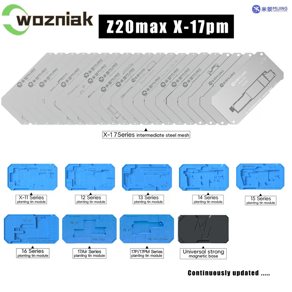 MiJing Z20 Pro (max) 29 IN 1 Fixture For iPhone X-17pro max Middle