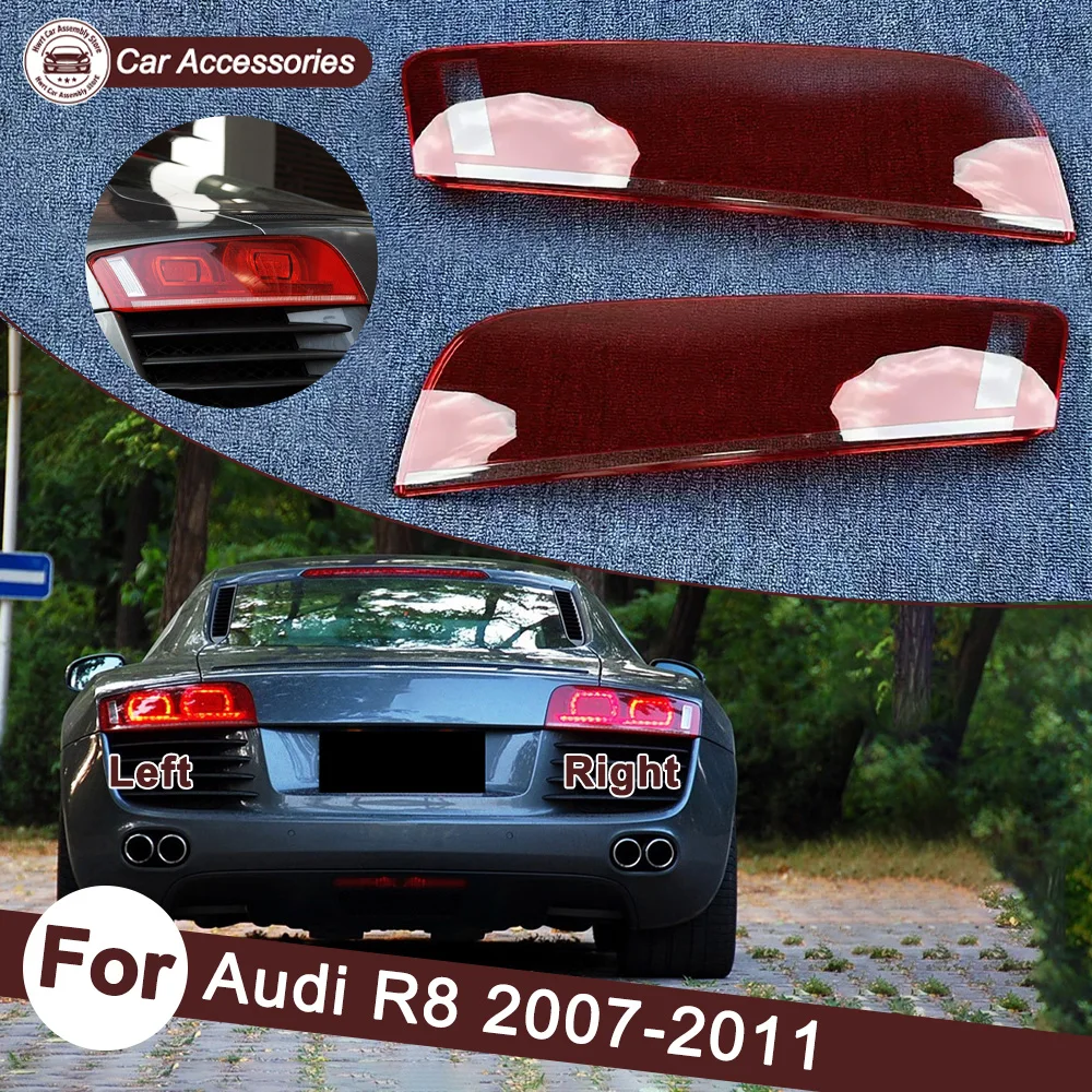

Taillight Cover 2007 2008-201 For Audi1 R8 Vehicle Accessories Replacement Car Lights Shell Rear Fog Lights Car Taillight Cover