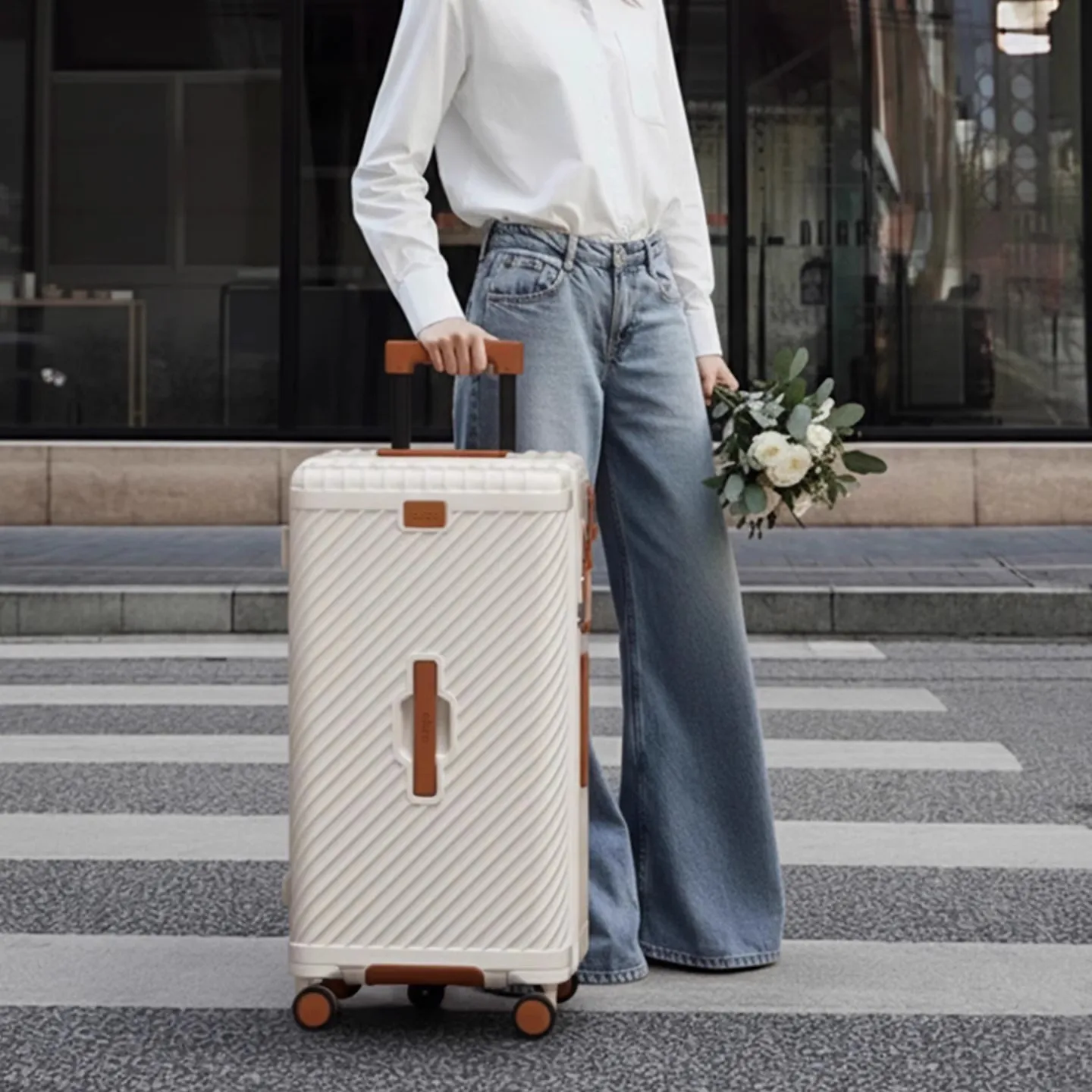 حقيبة كمبيوتر مقاومة للماء 20 24 26 28 30 بوصة مع حامل أكواب سعة كبيرة سبينر TSA حقيبة تروللي بعجلات للسفر مع قفل للسفر