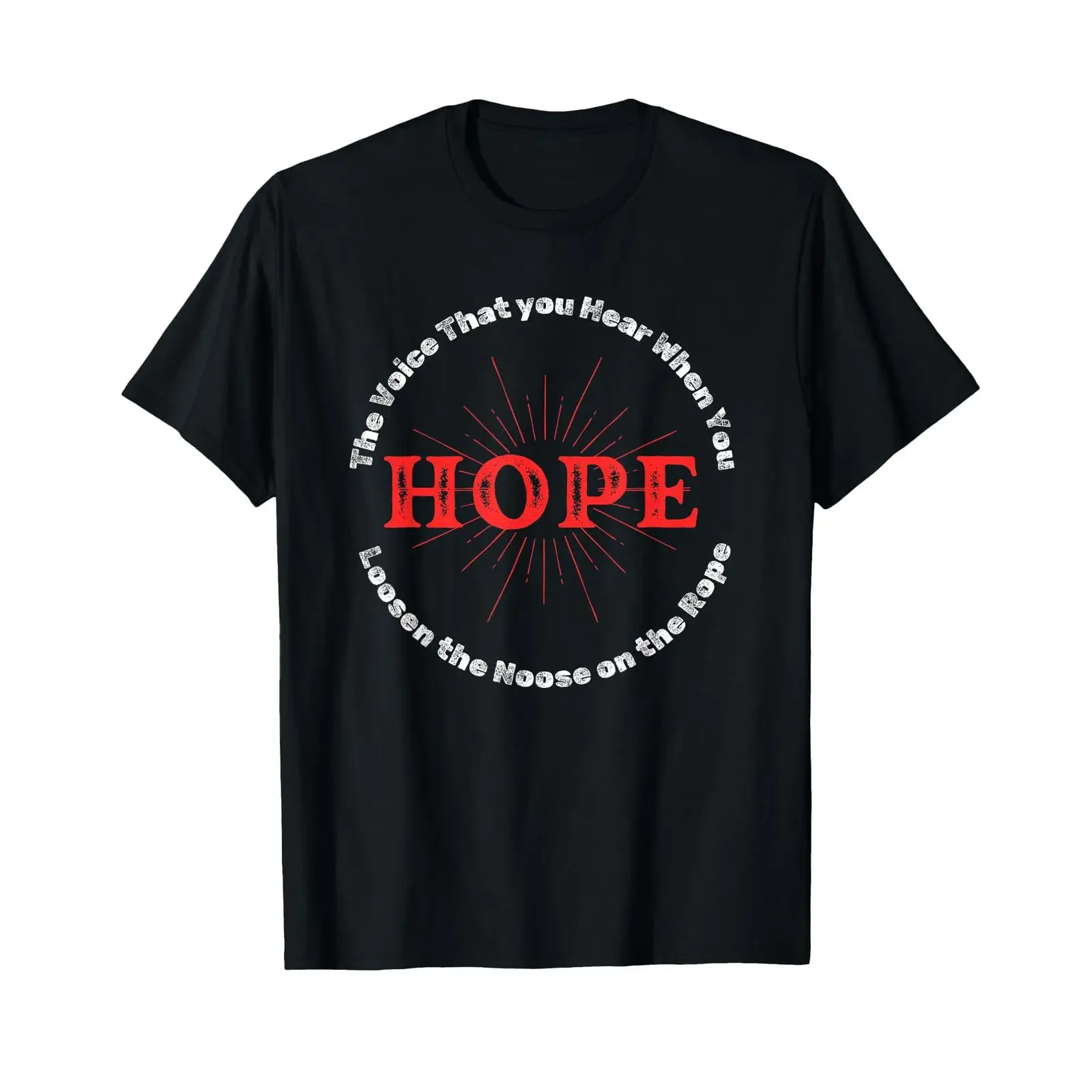 Hope Loosen the Noose on Rope Hi Ren T Shirt vintage Washed Top For Everyday Wear Unisex streetwear designer clothes Soft