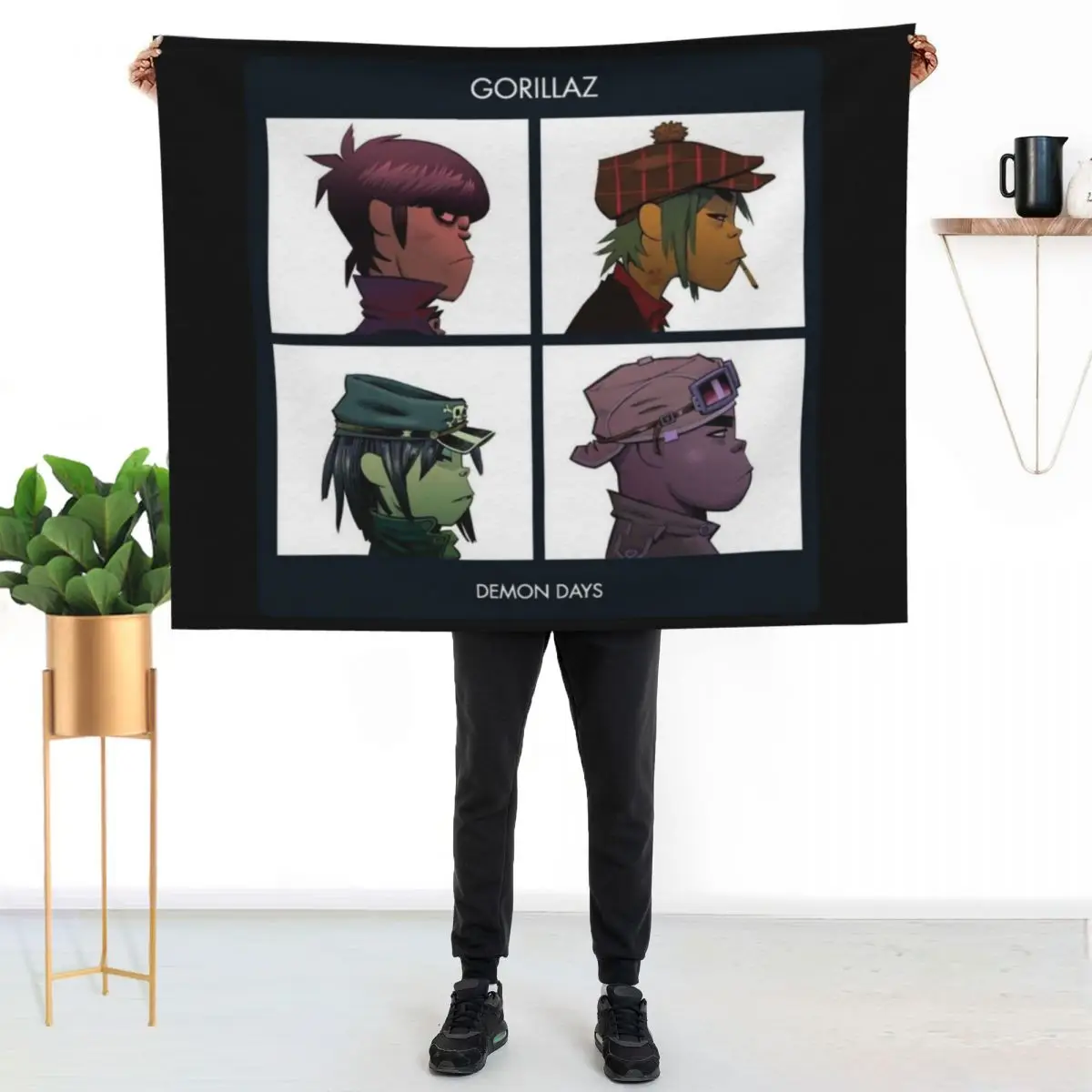 Copy of A road to somewhere vermint gorillaz ,gorillaz gorillaz gorillaz Throw Blanket