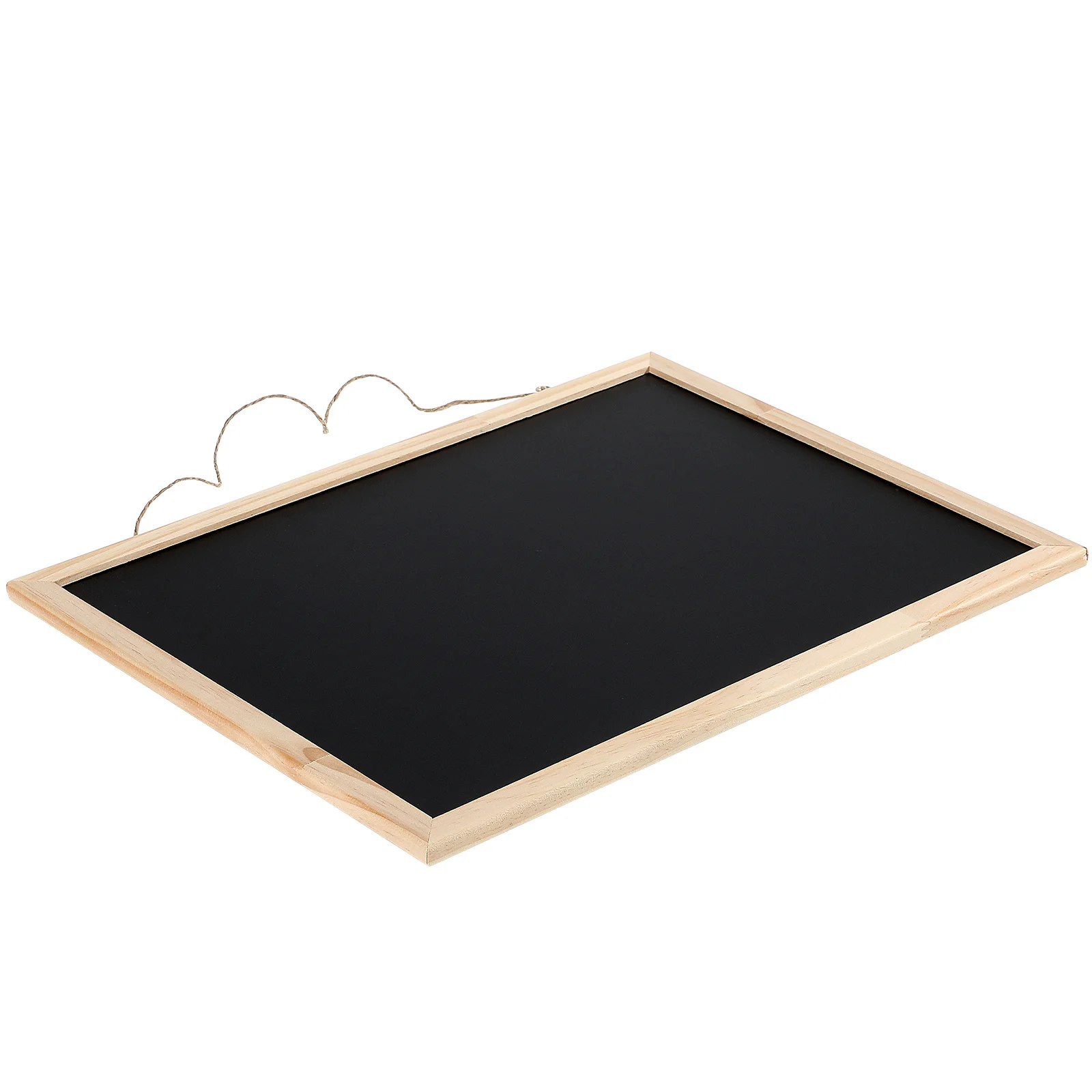 

Hanging Wooden Chalkboard Single Sided Wall Mounted Message Board For Home Office Classroom Small Blackboard Smooth Surface