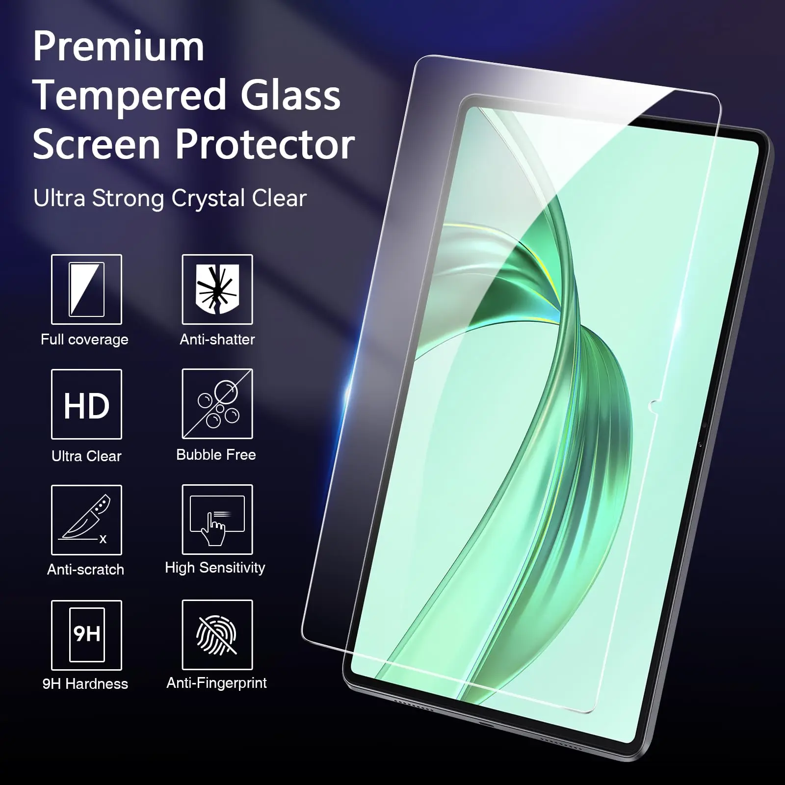 Screen Protector For HONOR Pad X8b (11 inch) 2026 HD Clear 9H Hardness Tempered Glass Tablet Protective Film for Honor Pad X8a