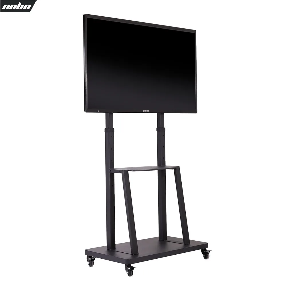 

Adjustable TV Floor Stand Free Standing with Bracket Heavy Duty TV Trolley for 32-80" Flat Screens Loading Weight up to 65KG