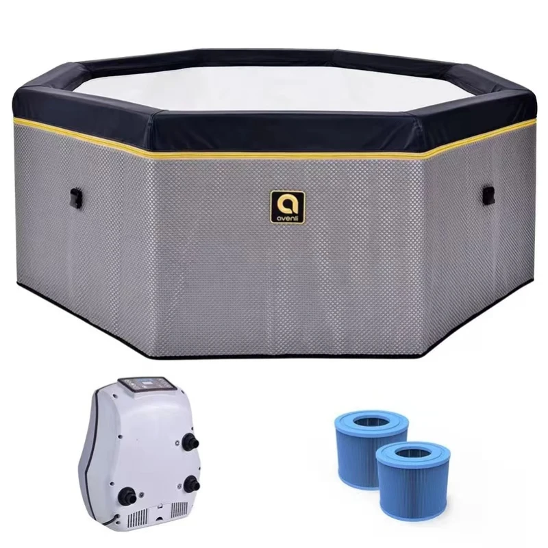 cold plunge portable ice bath tub with LED flashlight swimming pool accessories oxygene cylinder pool